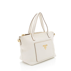 Prada Vitello Diano Pocket Mini Tote
