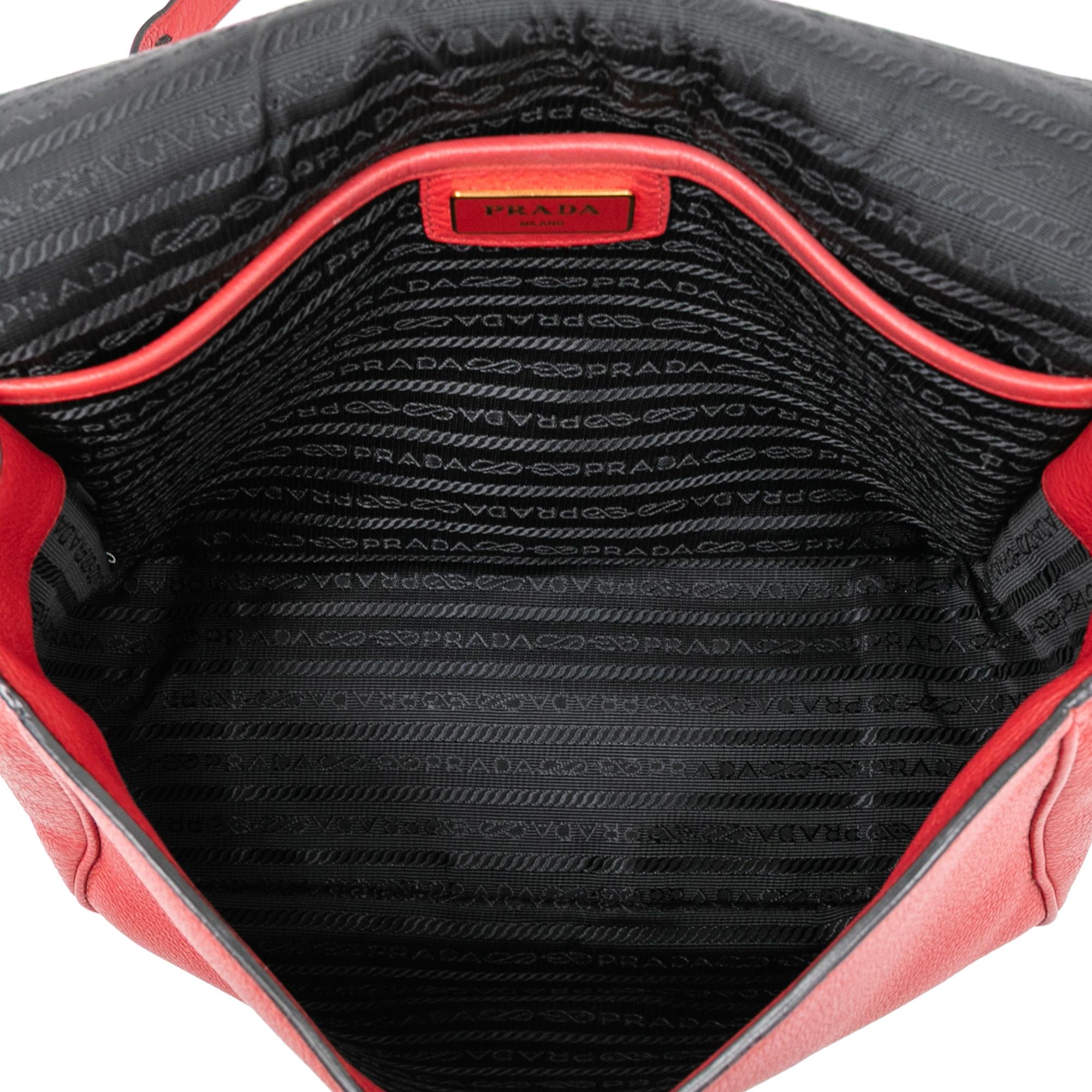 Prada Vitello Phenix Flap Crossbody