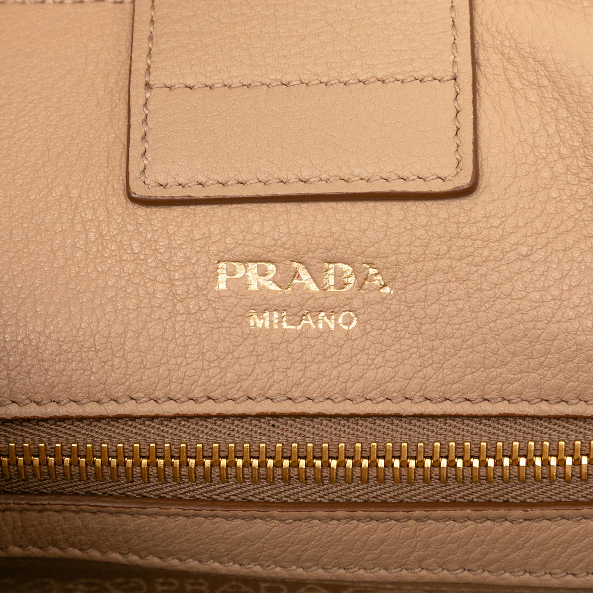 Prada Vitello Phenix Open Convertible Tote
