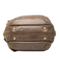 Prada Vitello Shine Bauletto Satchel