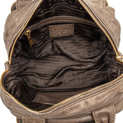 Prada Vitello Shine Bauletto Satchel