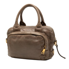 Prada Vitello Shine Bauletto Satchel