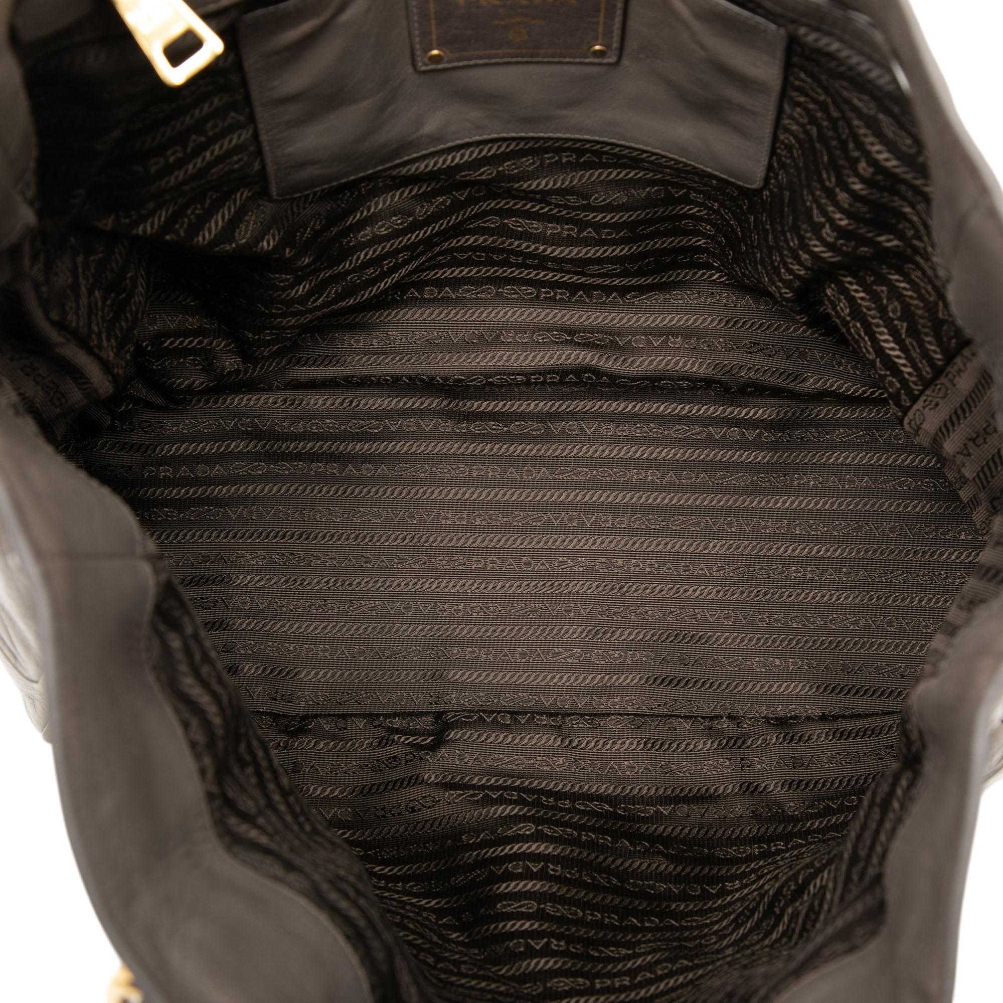 Prada Vitello Shine Satchel