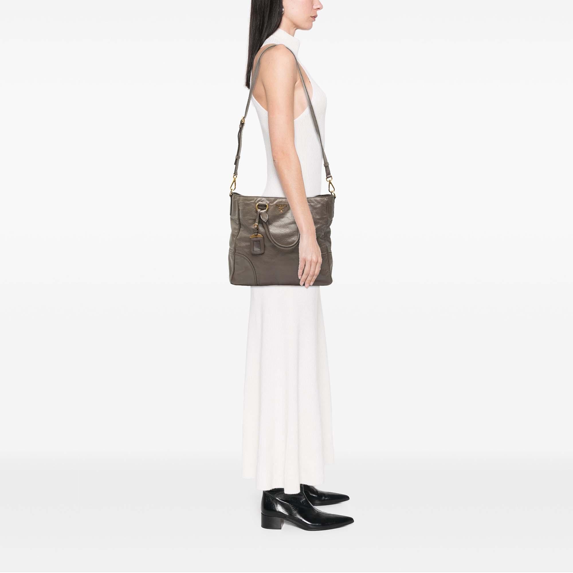 Prada Vitello Shine Satchel