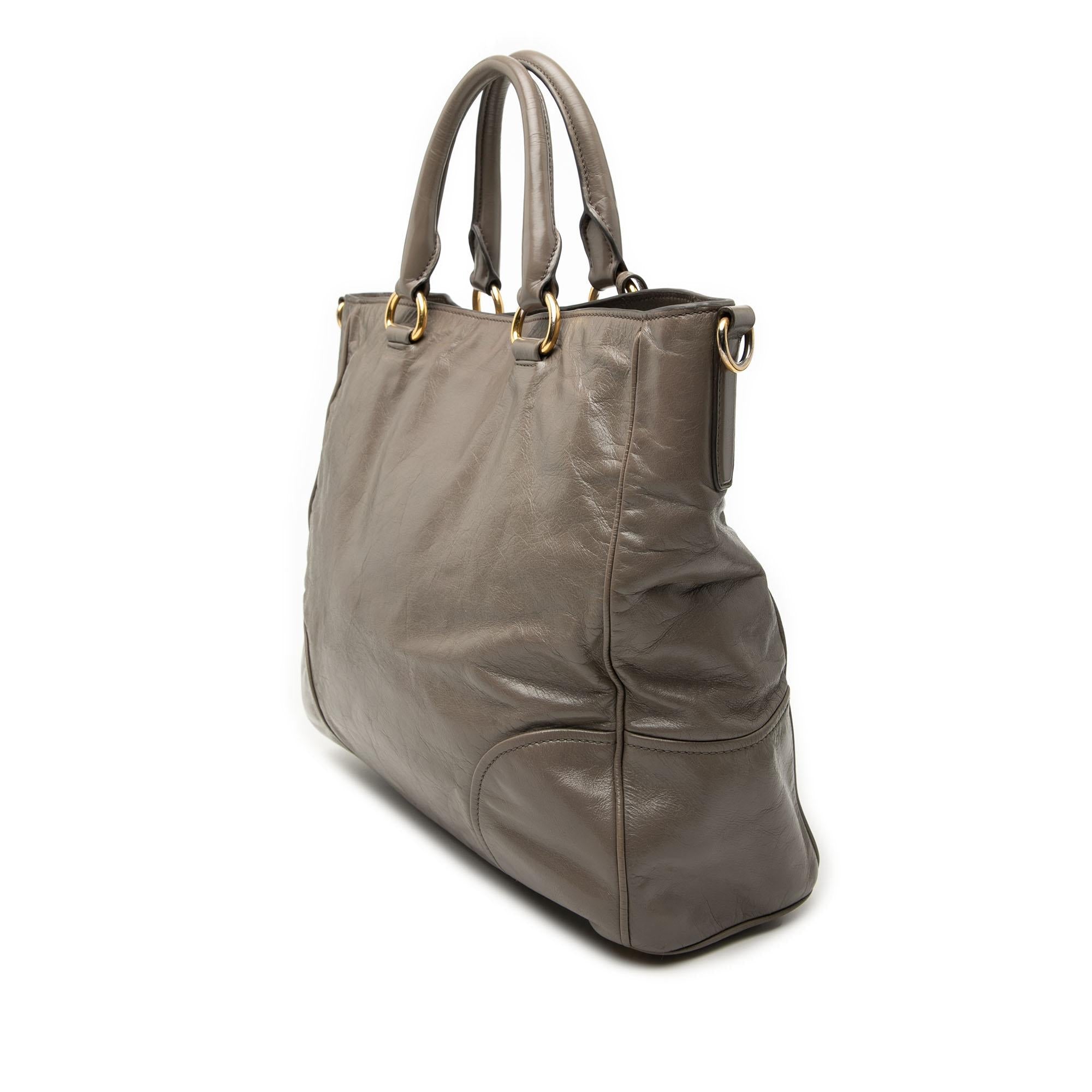 Prada Vitello Shine Satchel