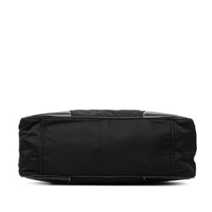 Prada Vitello Trimmed Tessuto Handbag