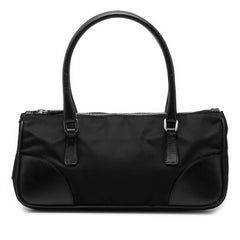 Prada Vitello Trimmed Tessuto Handbag