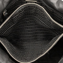 Prada Vitello Trimmed Tessuto Pockets Tote