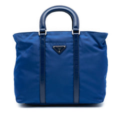 Prada Vitello Trimmed Tessuto Satchel