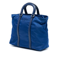 Prada Vitello Trimmed Tessuto Satchel
