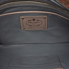 Prada Woven Goatskin Madras Clutch