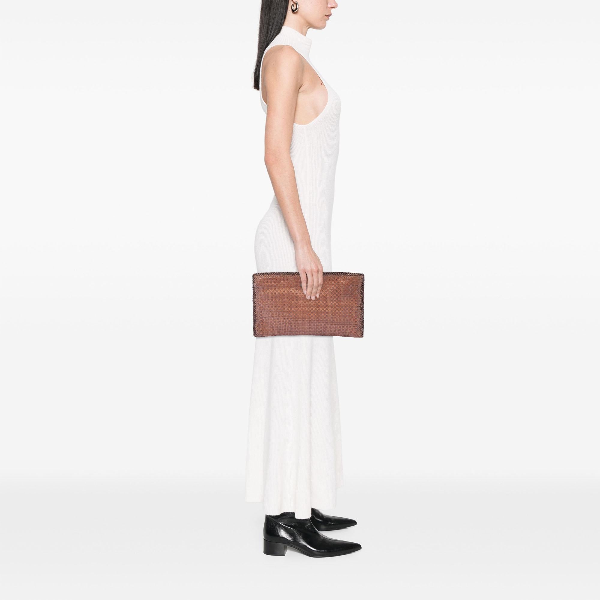 Prada Woven Goatskin Madras Clutch