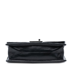 Prada Woven Madras Leather Chain Flap Bag