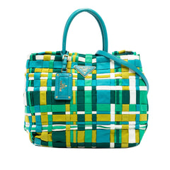 Prada Woven Tessuto Shopping Tote