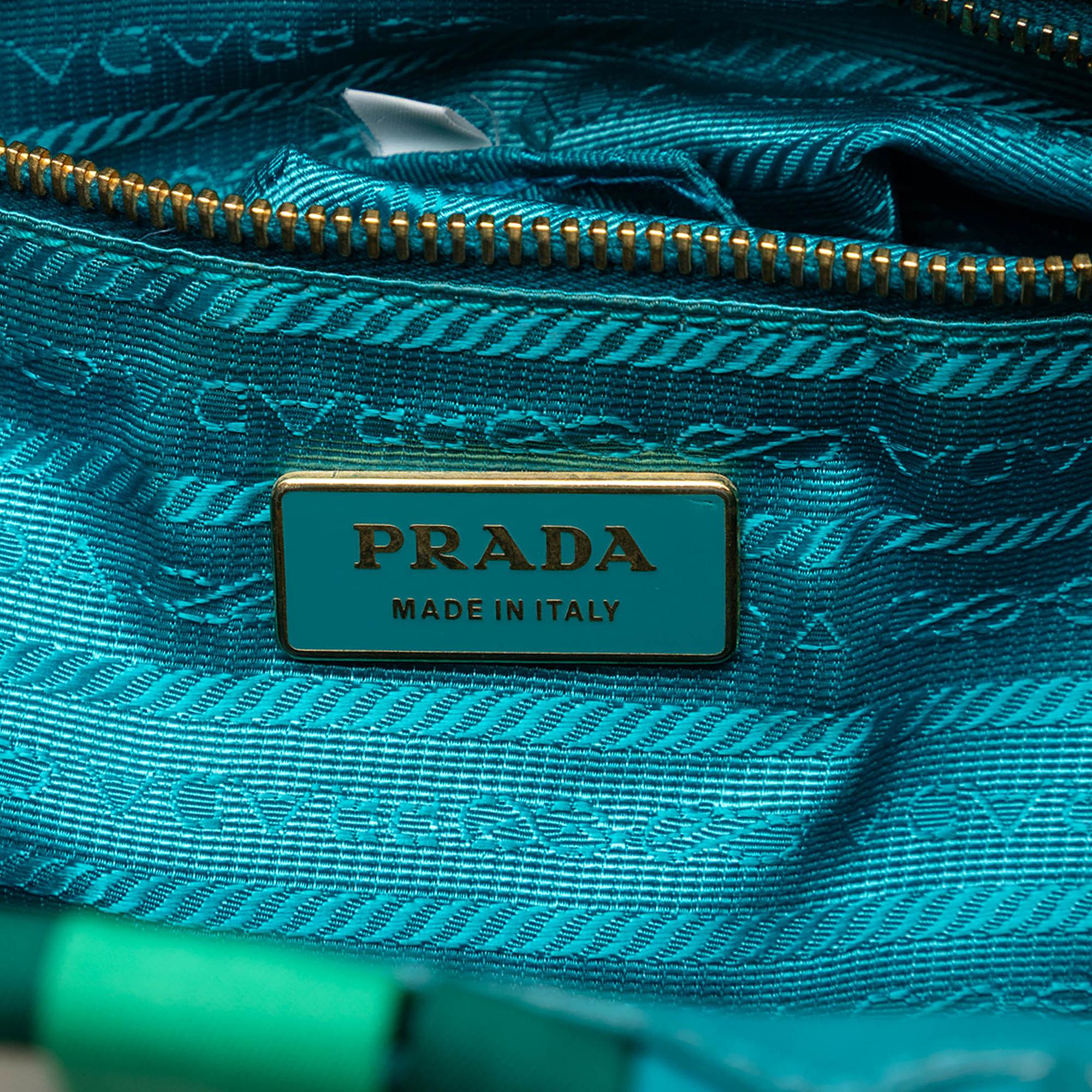 Prada Woven Tessuto Shopping Tote