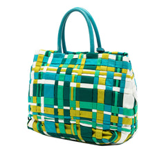 Prada Woven Tessuto Shopping Tote