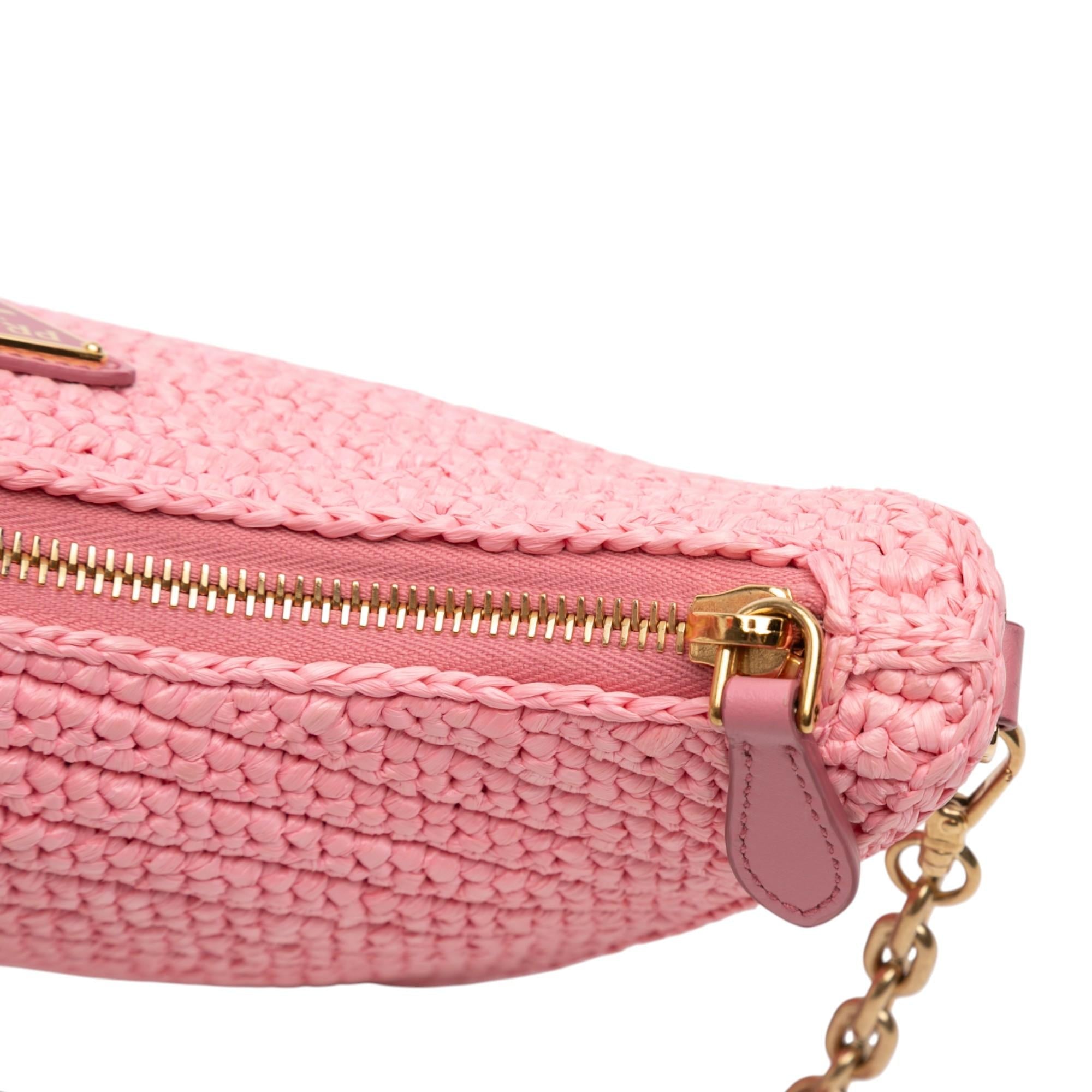 Prada Yarn Effect Raffia Crochet Re Edition 2005 Satchel