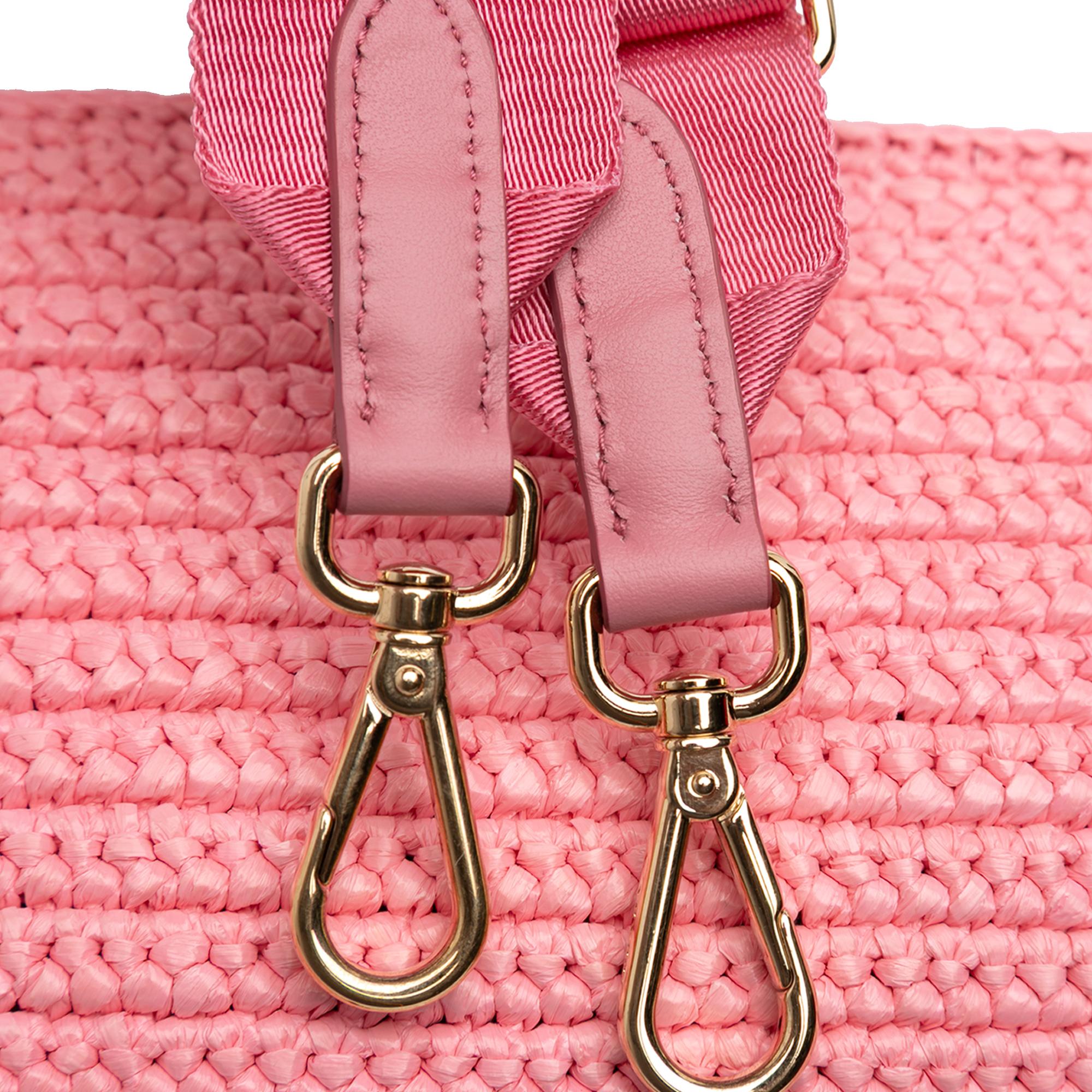 Prada Yarn Effect Raffia Crochet Re Edition 2005 Satchel