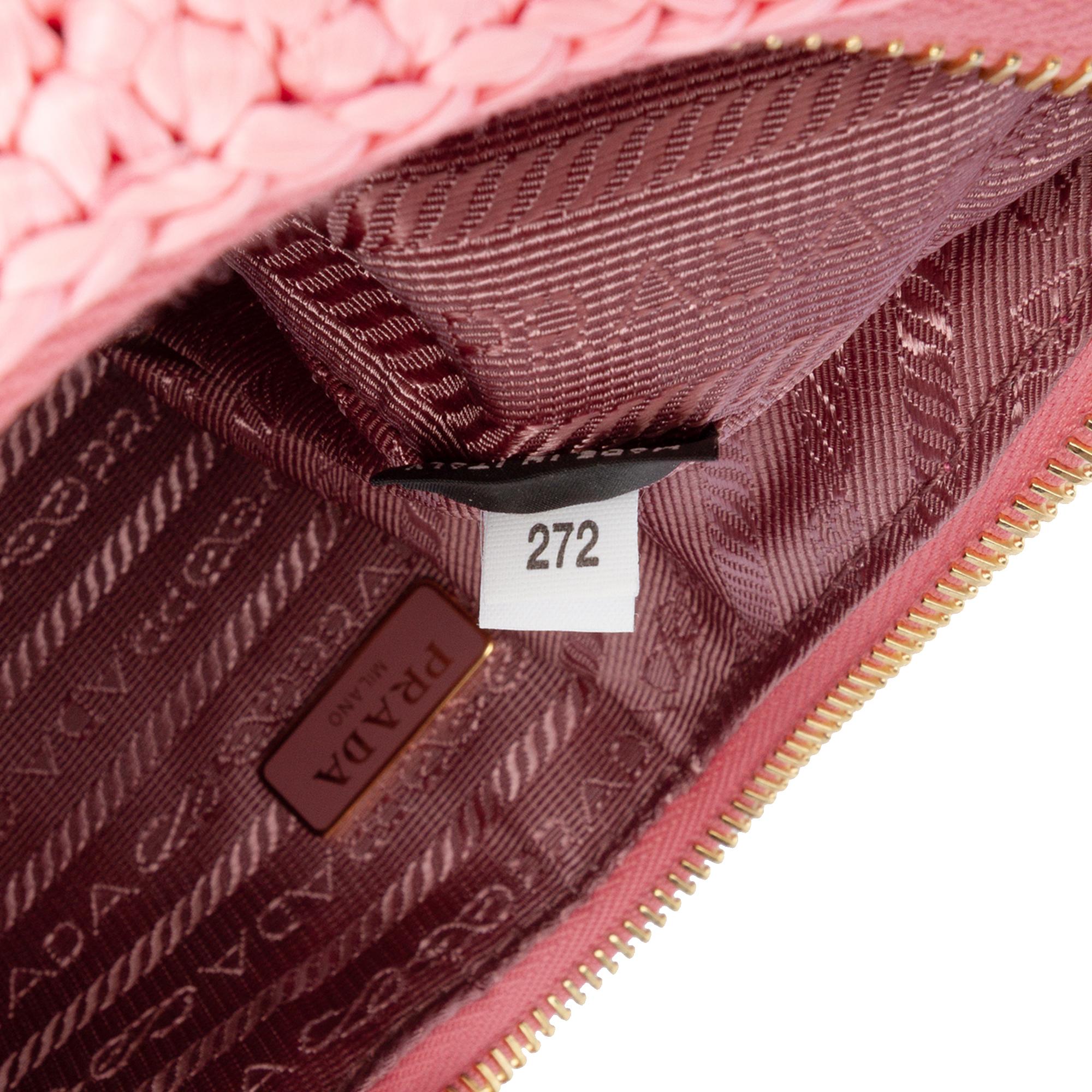 Prada Yarn Effect Raffia Crochet Re Edition 2005 Satchel