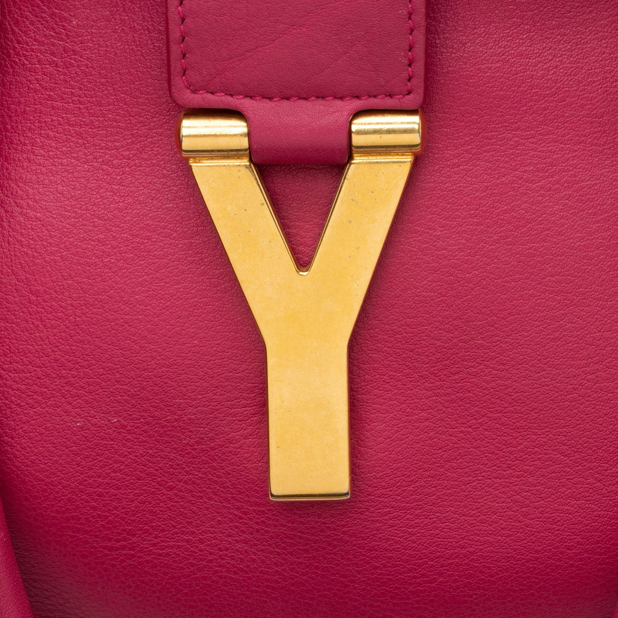 Saint Laurent Calfskin Classic Cabas Y Medium Tote