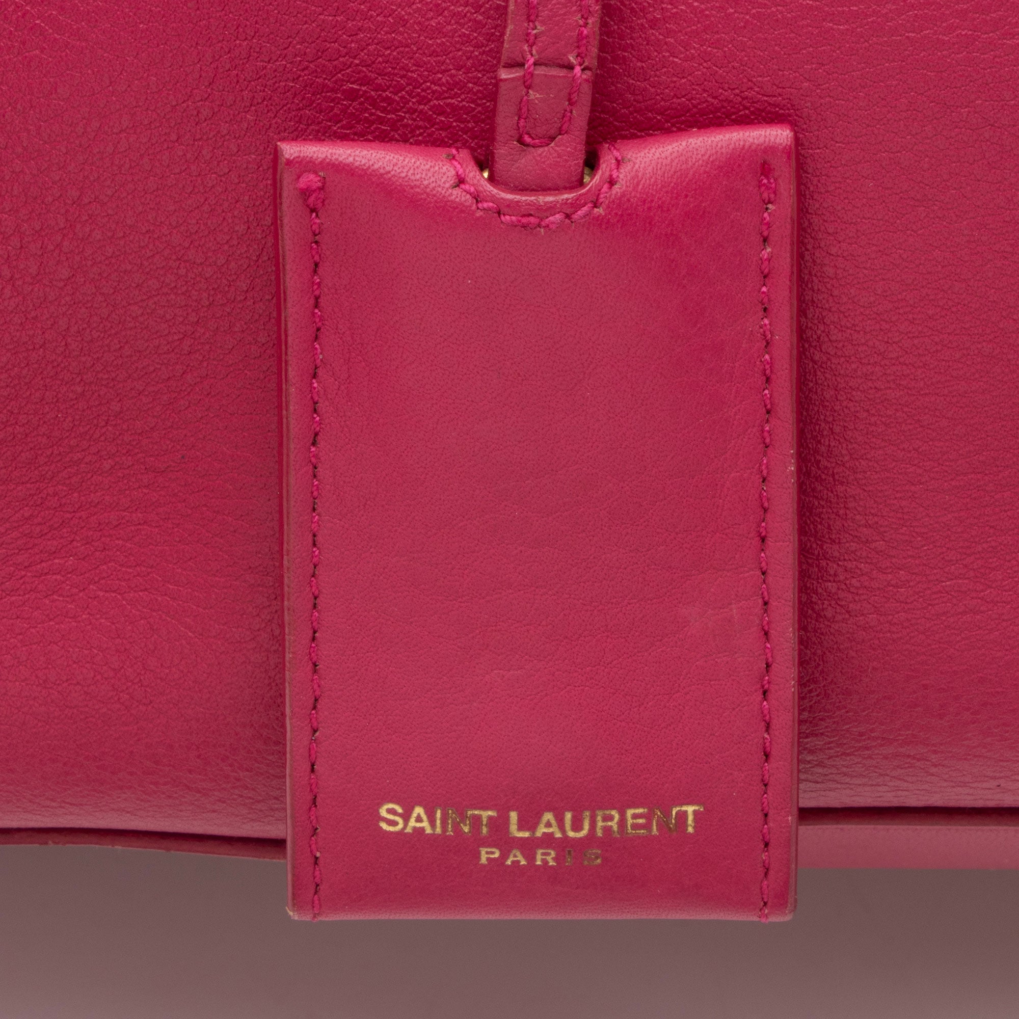 Saint Laurent Calfskin Classic Cabas Y Medium Tote