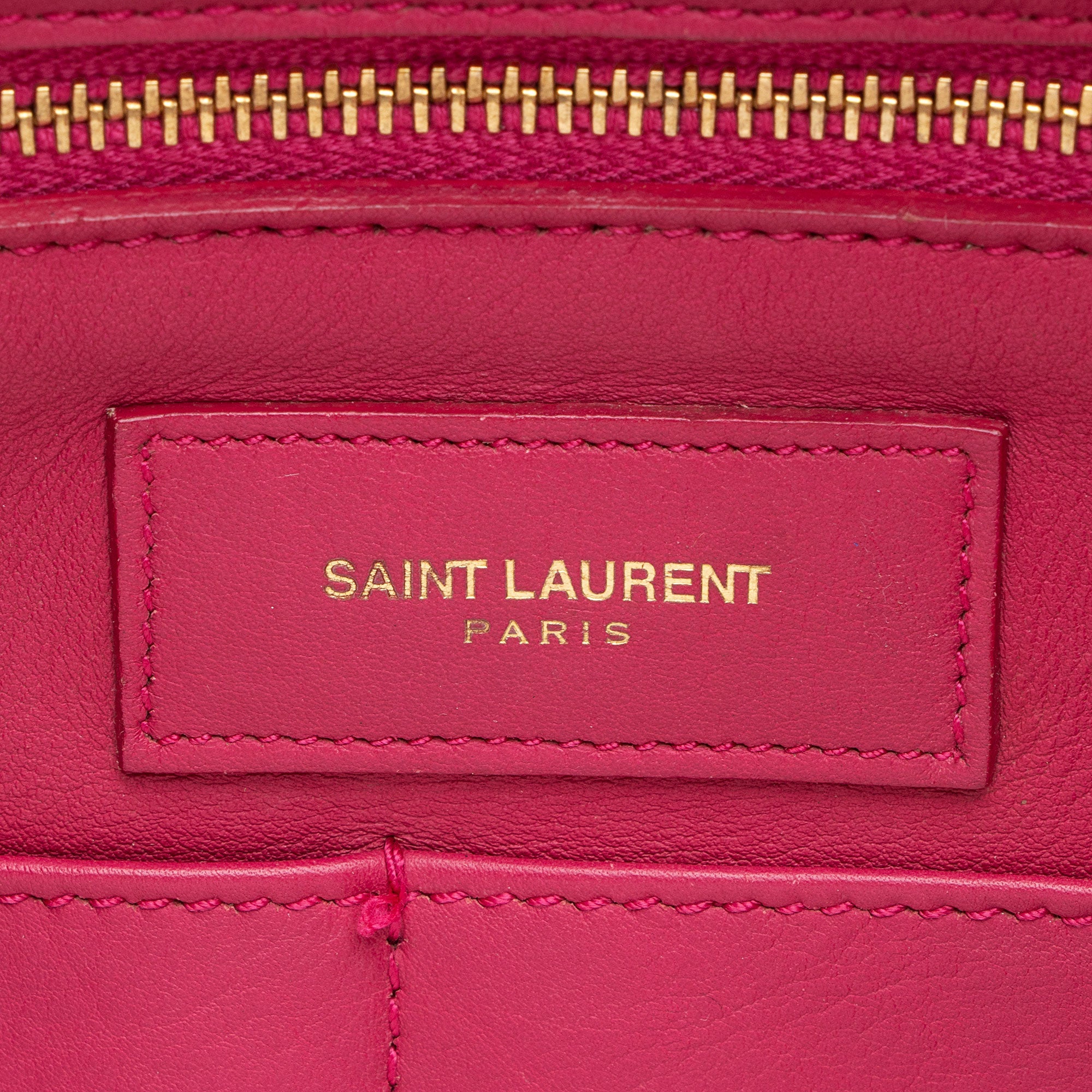 Saint Laurent Calfskin Classic Cabas Y Medium Tote