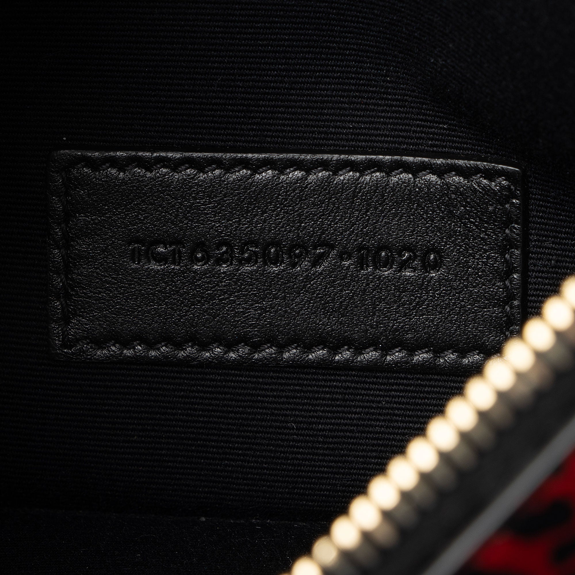Saint Laurent Calfskin Leopard Small Zip Pouch