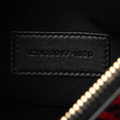 Saint Laurent Calfskin Leopard Small Zip Pouch