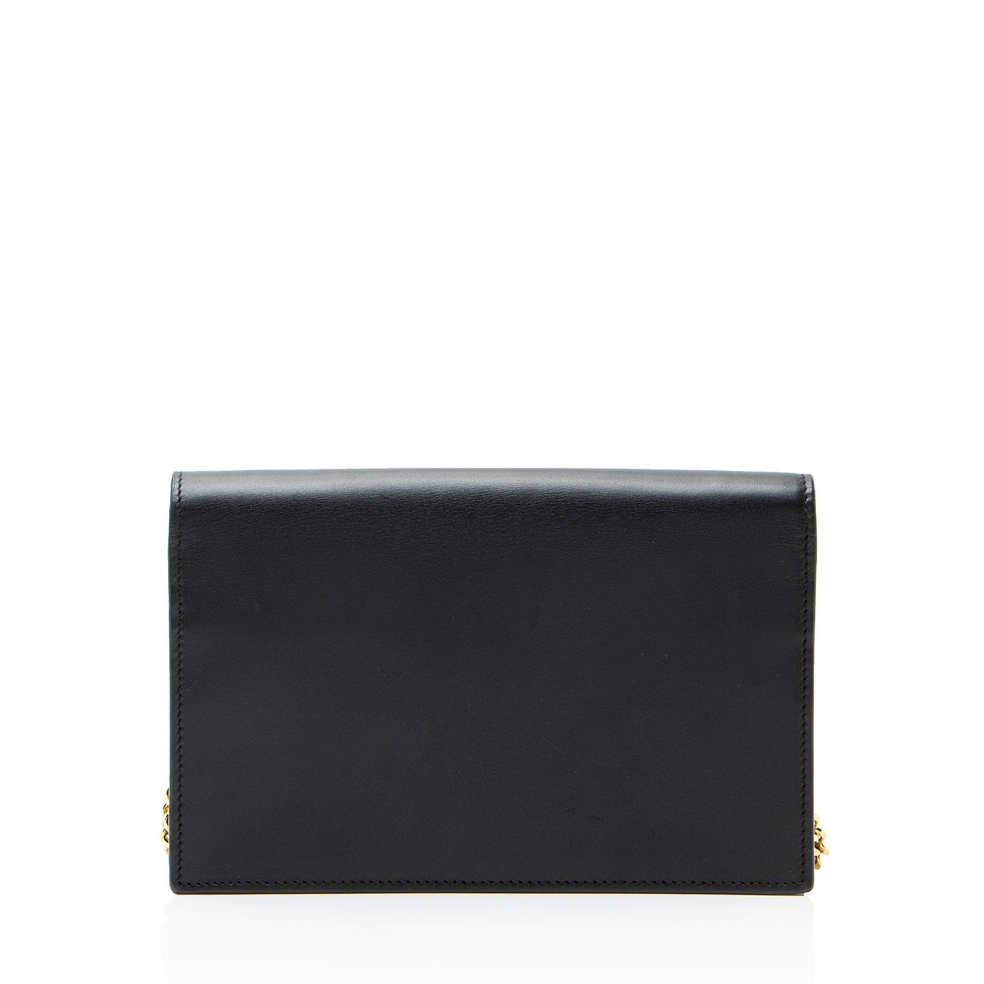 Saint Laurent Calfskin Monogram Kate Tassel Chain Wallet