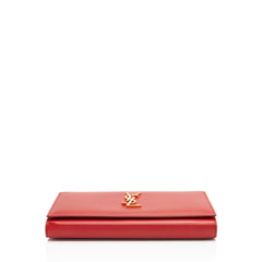 Saint Laurent Calfskin Monogram Kate Chain Wallet