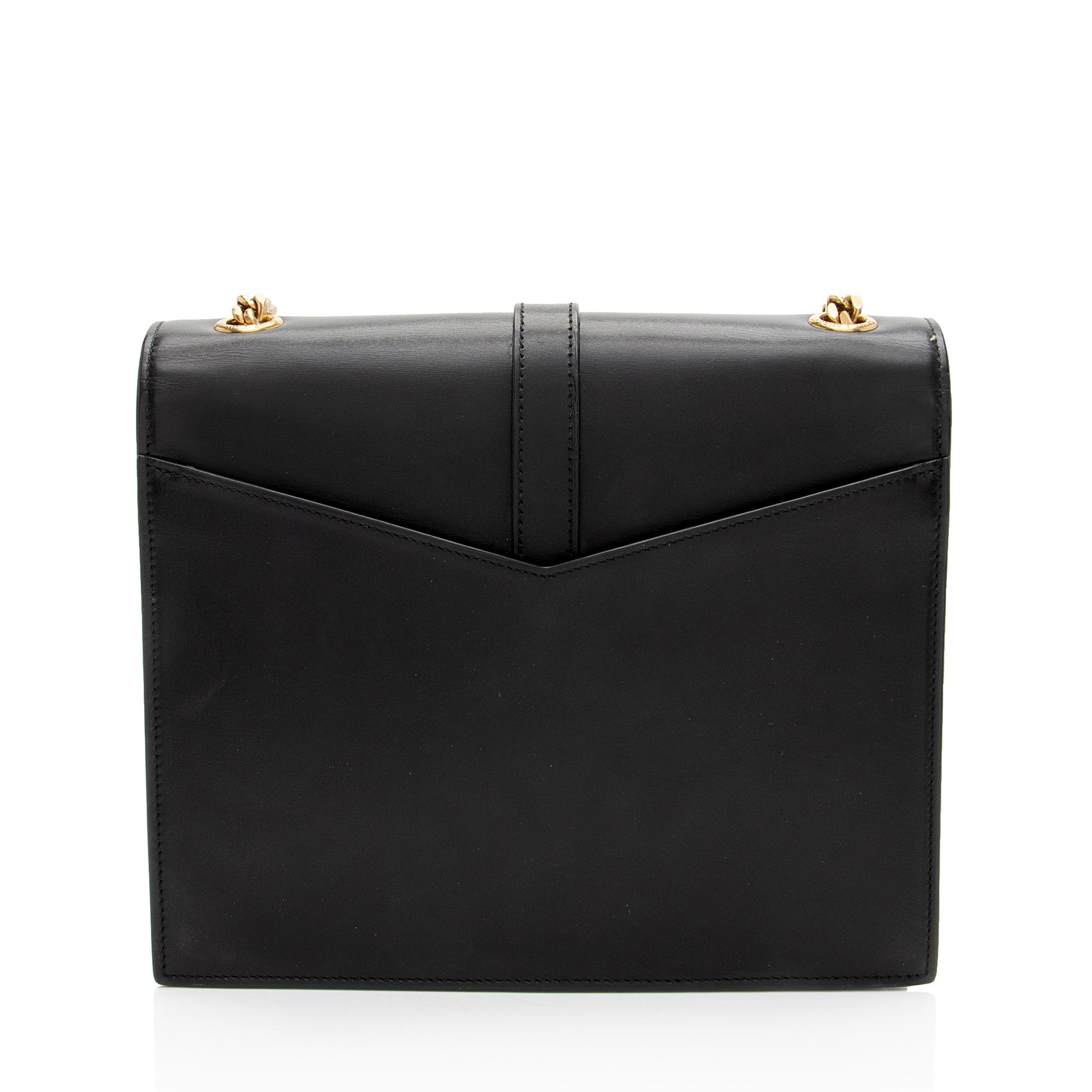 Saint Laurent Calfskin Monogram Sulpice Medium Shoulder Bag