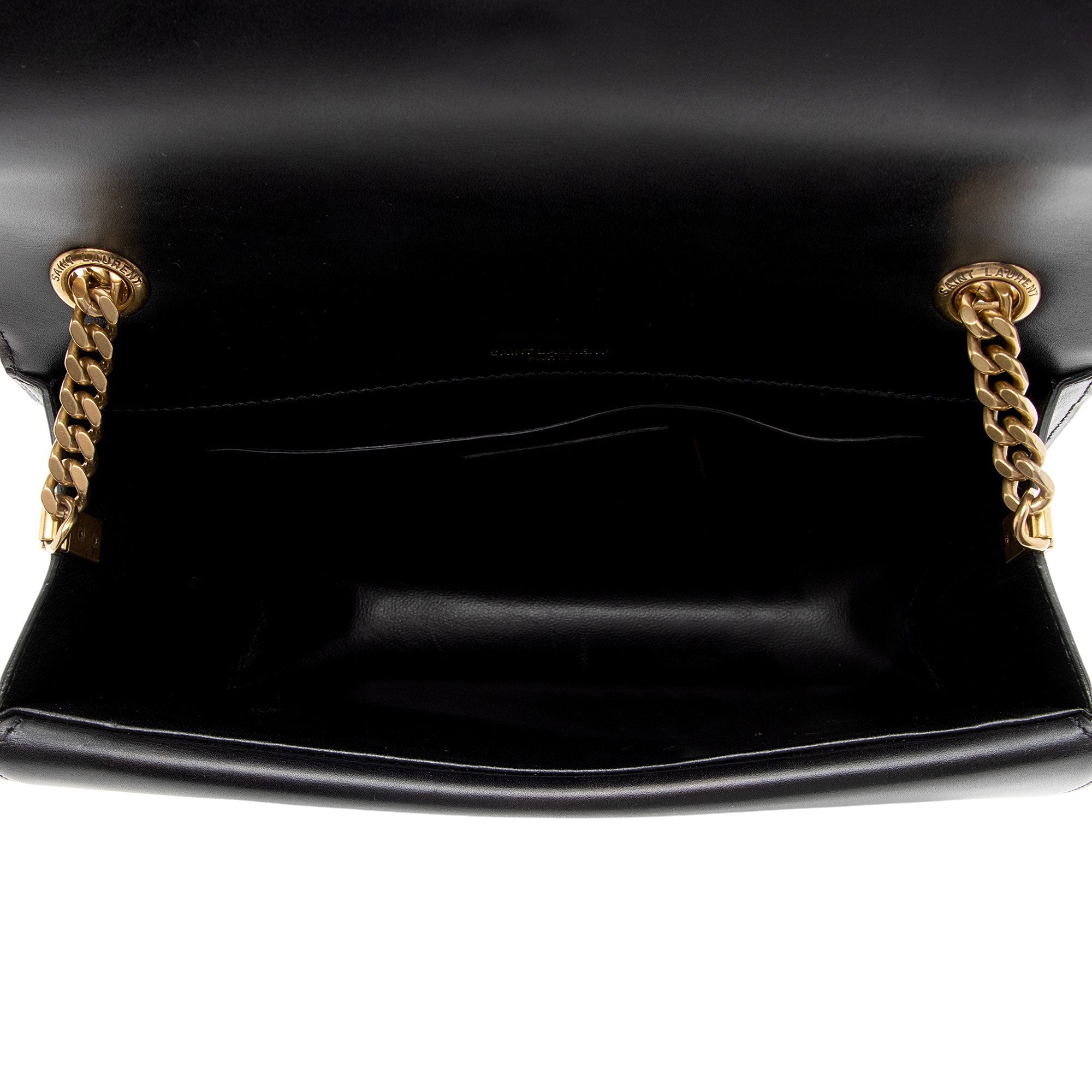 Saint Laurent Calfskin Monogram Sulpice Medium Shoulder Bag