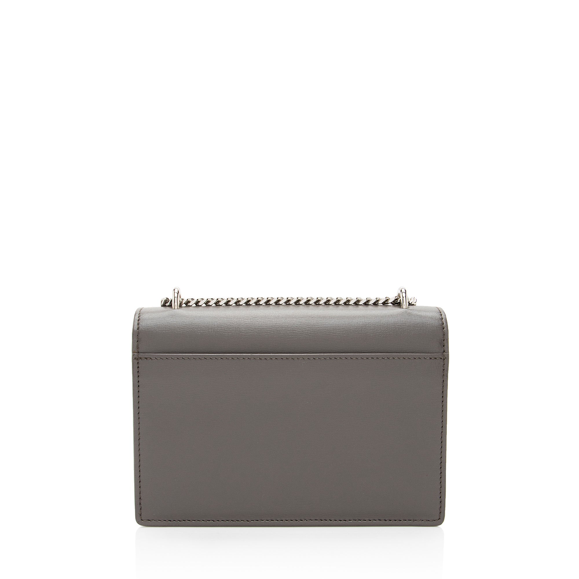 Saint Laurent Calfskin Monogram Sunset Mini Chain Wallet