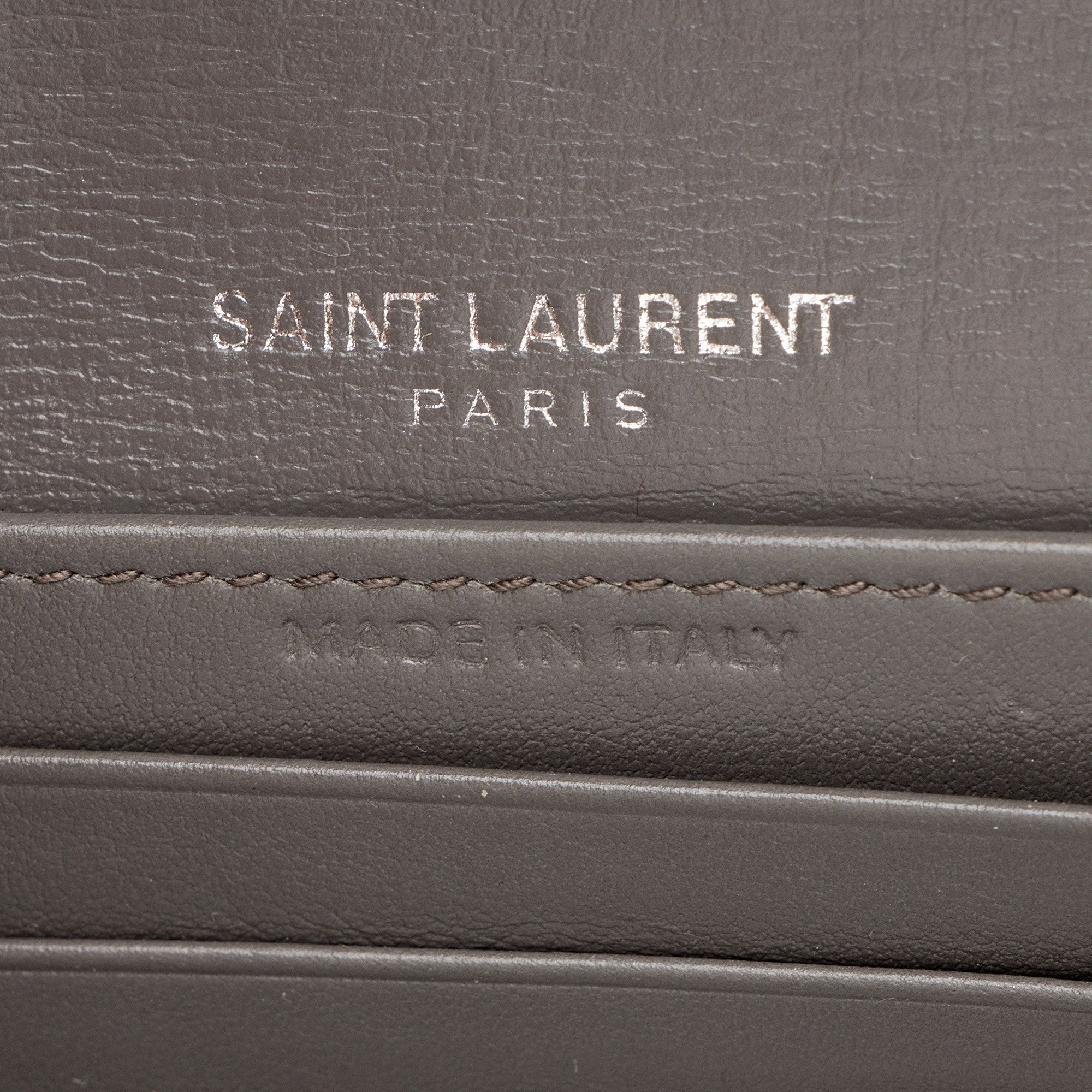 Saint Laurent Calfskin Monogram Sunset Mini Chain Wallet