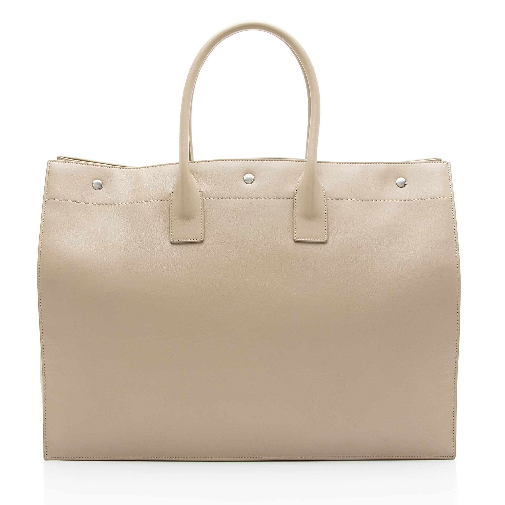 Saint Laurent Calfskin Rive Gauche Large Tote