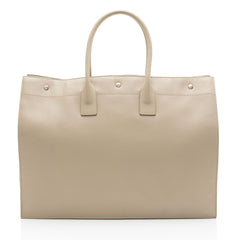 Saint Laurent Calfskin Rive Gauche Large Tote