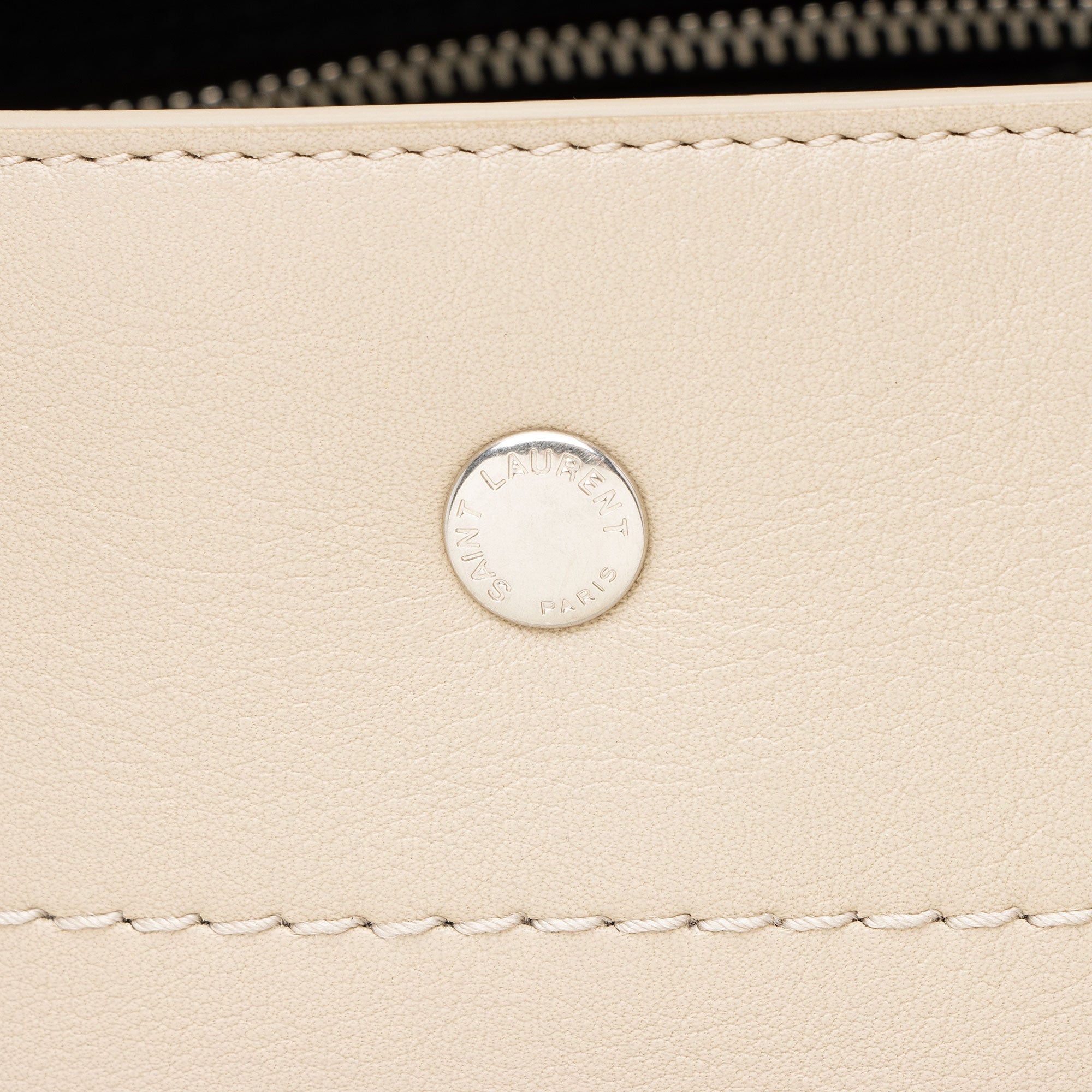 Saint Laurent Calfskin Rive Gauche Large Tote