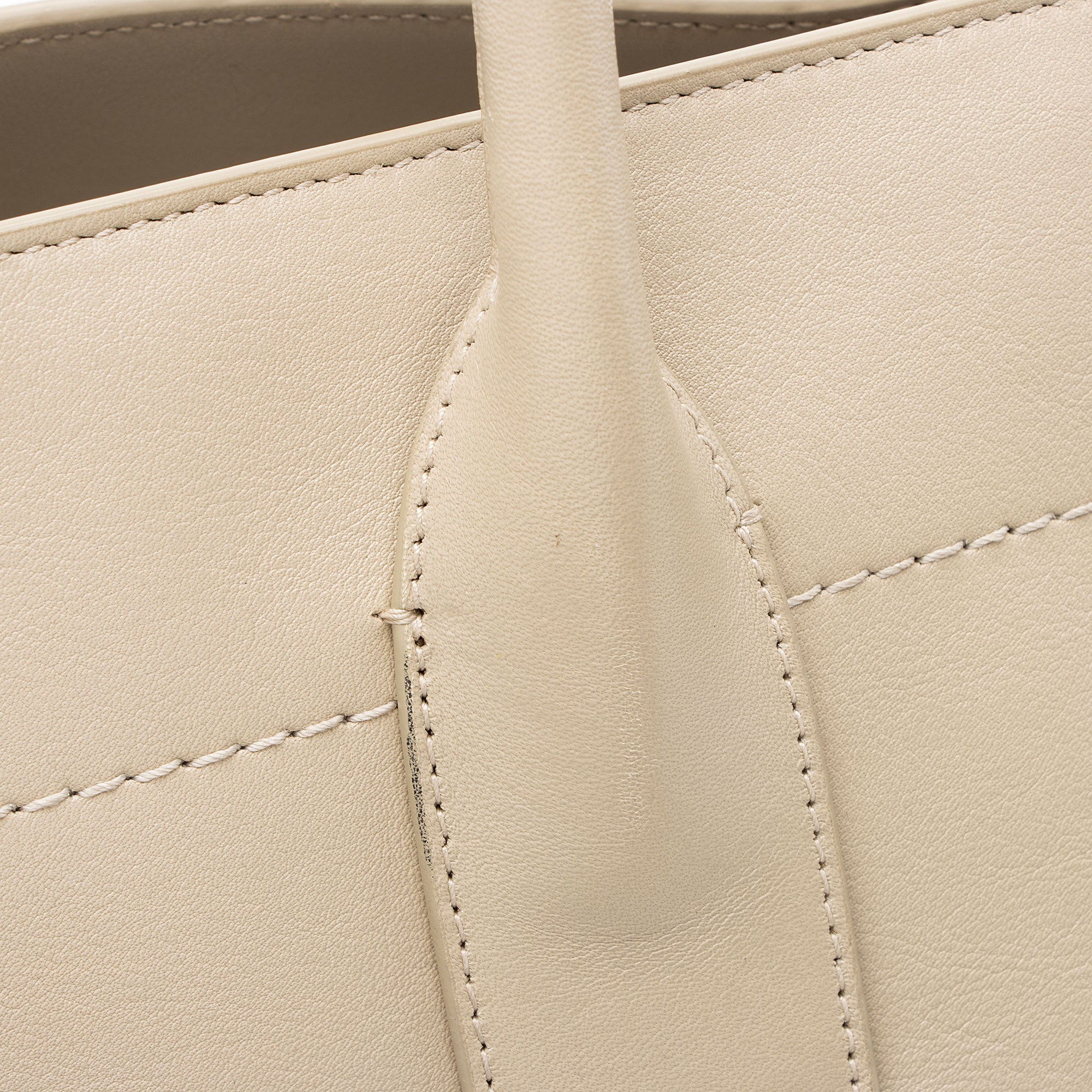 Saint Laurent Calfskin Rive Gauche Large Tote