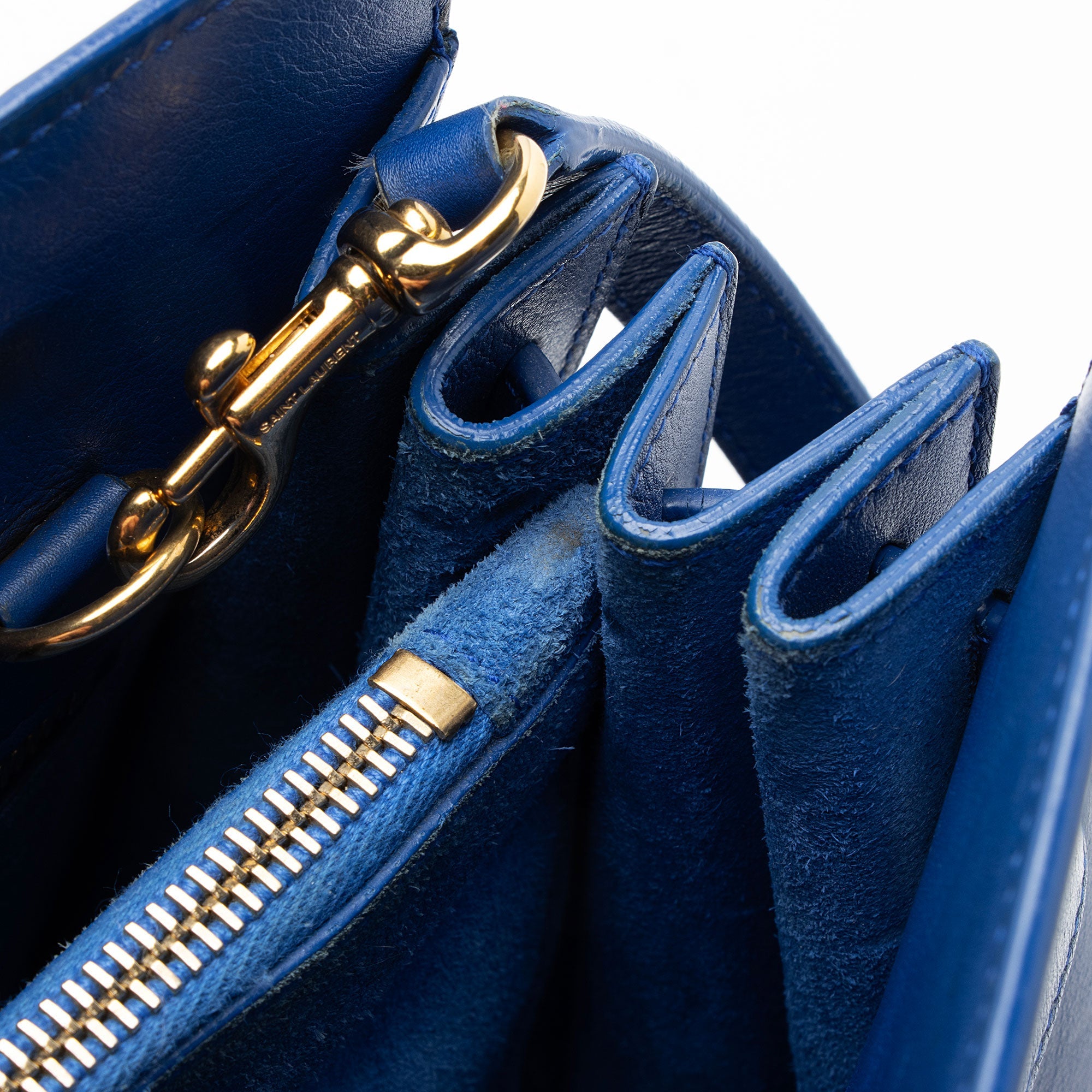 Saint Laurent Calfskin Small Sac De Jour Tote