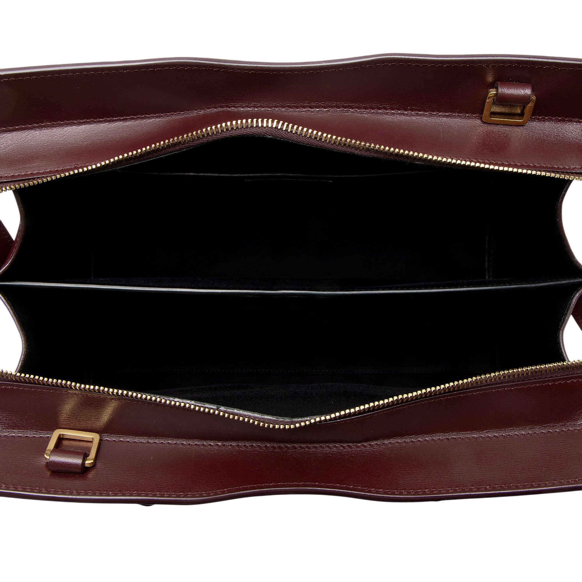 Saint Laurent Canvas Calfskin Monogram Uptown Medium Tote