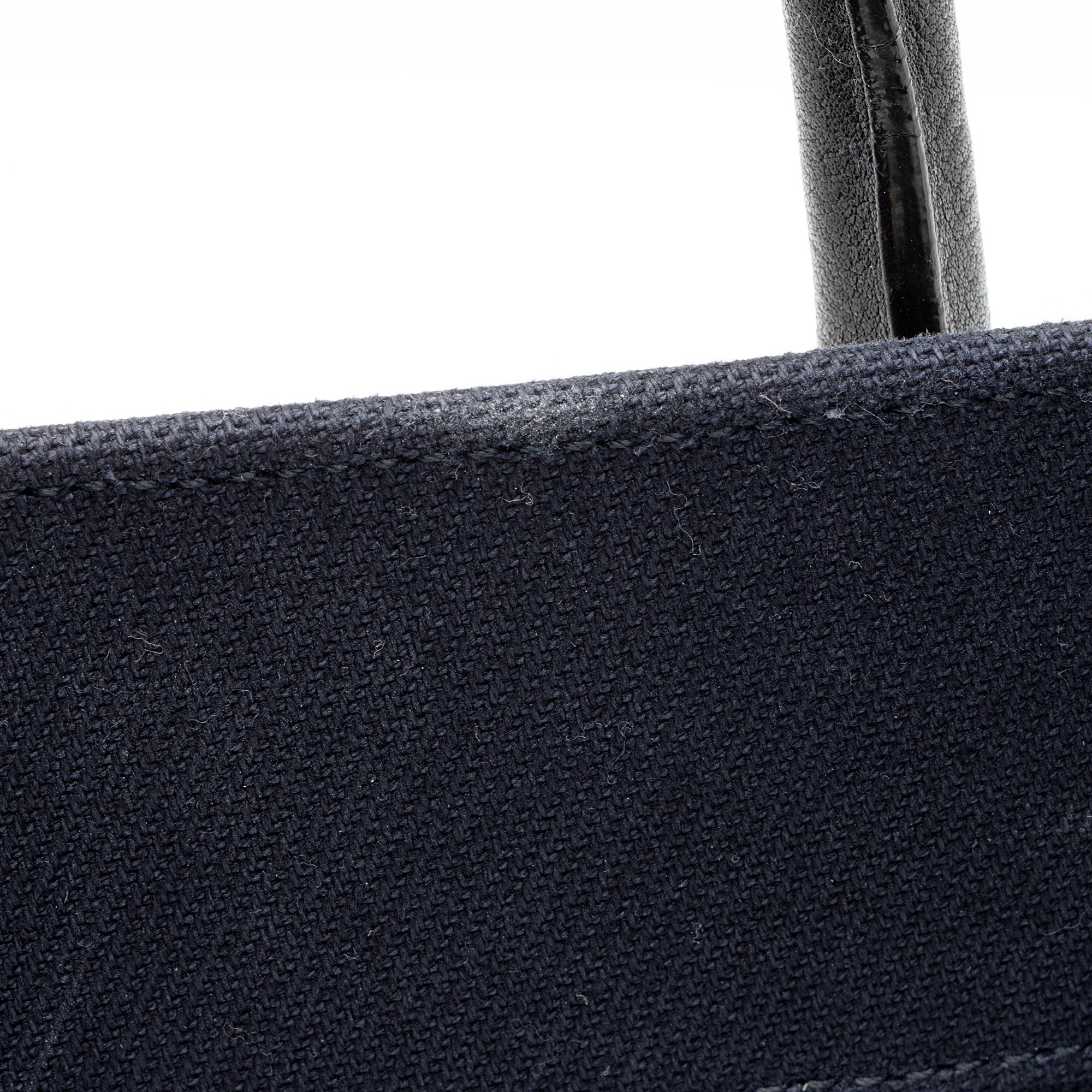 Saint Laurent Canvas Calfskin Rive Gauche Large Tote