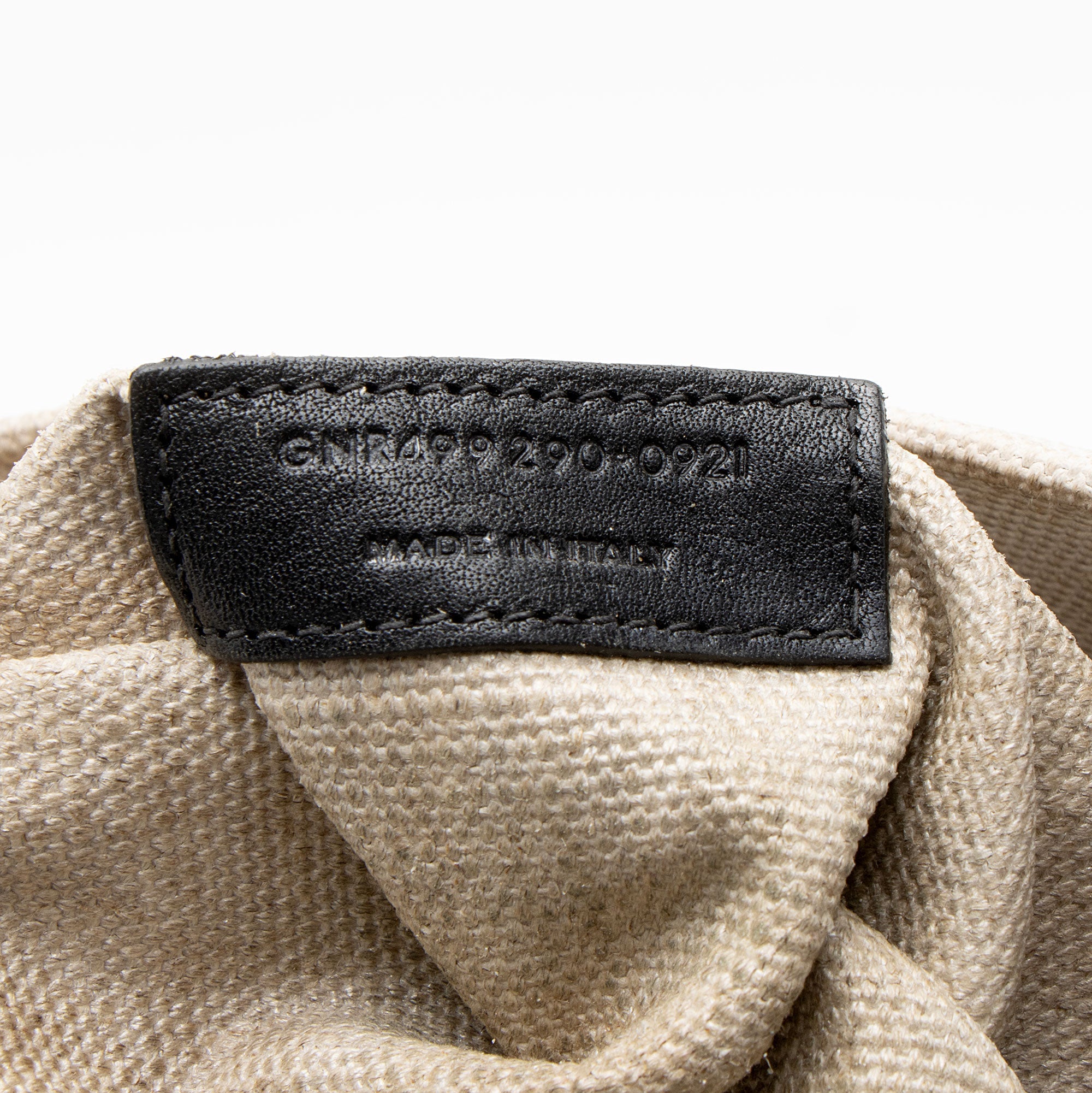 Saint Laurent Canvas Calfskin Rive Gauche Large Tote