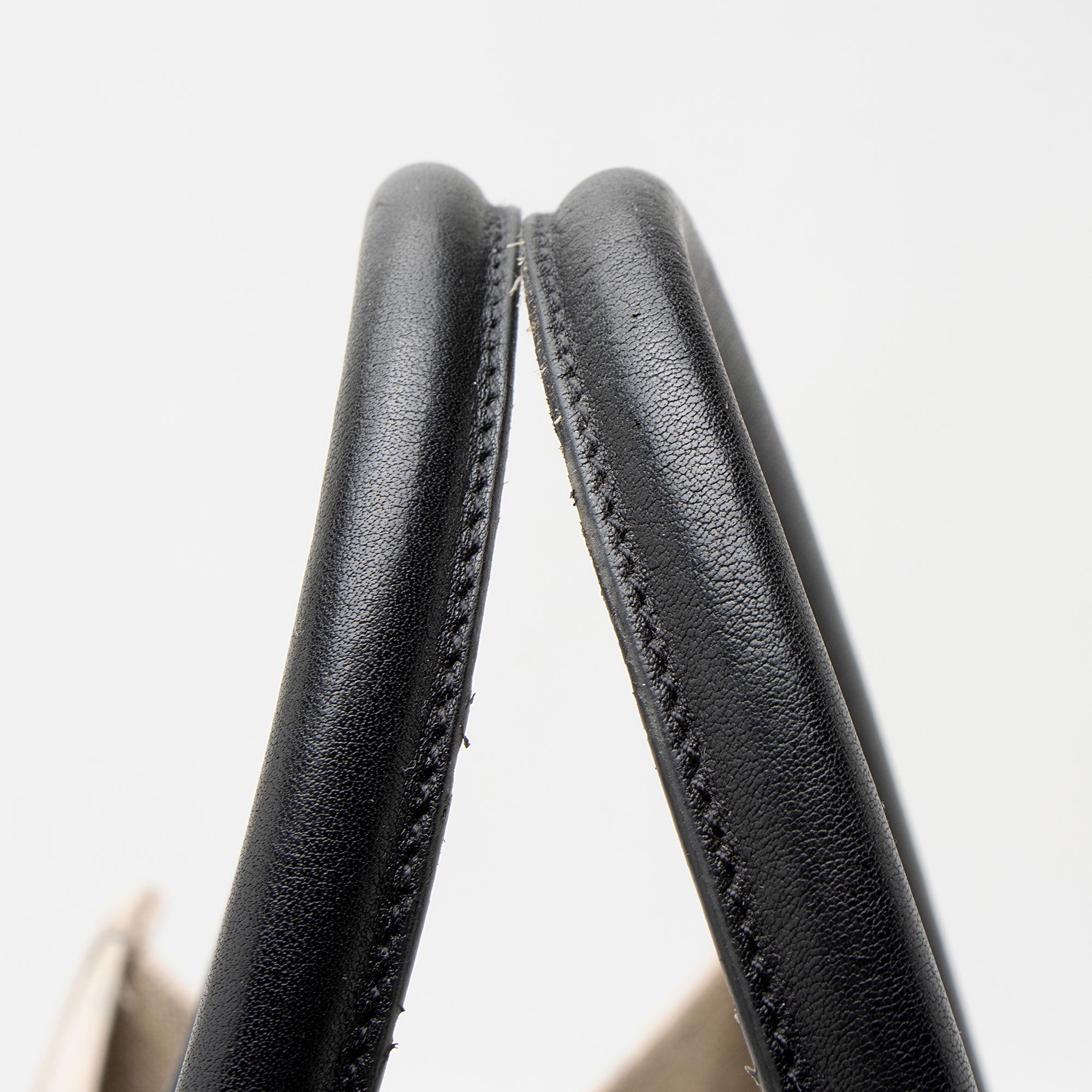Saint Laurent Canvas Calfskin Rive Gauche Large Tote