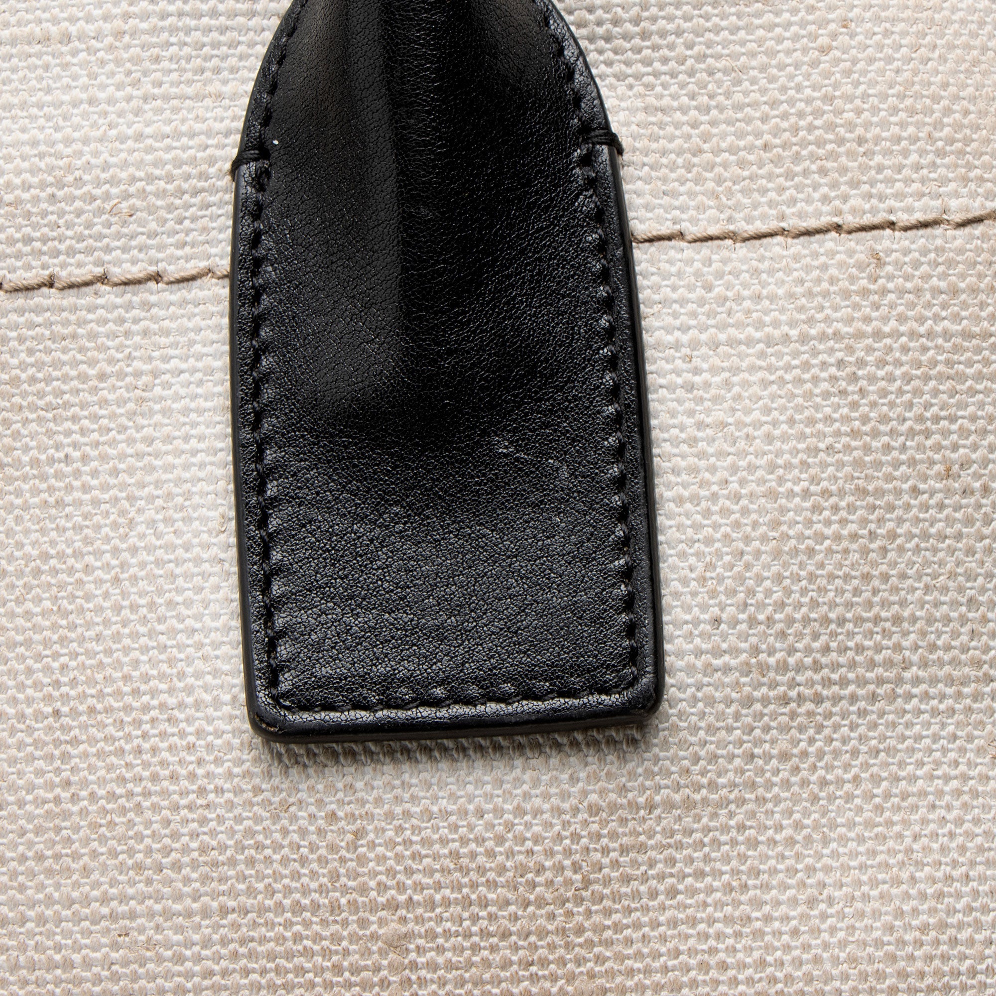 Saint Laurent Canvas Calfskin Rive Gauche Large Tote