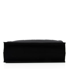 Saint Laurent Canvas Calfskin Rive Gauche Large Tote