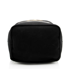 Saint Laurent Canvas Embroidered Rive Gauche Drawstring Sling Bag