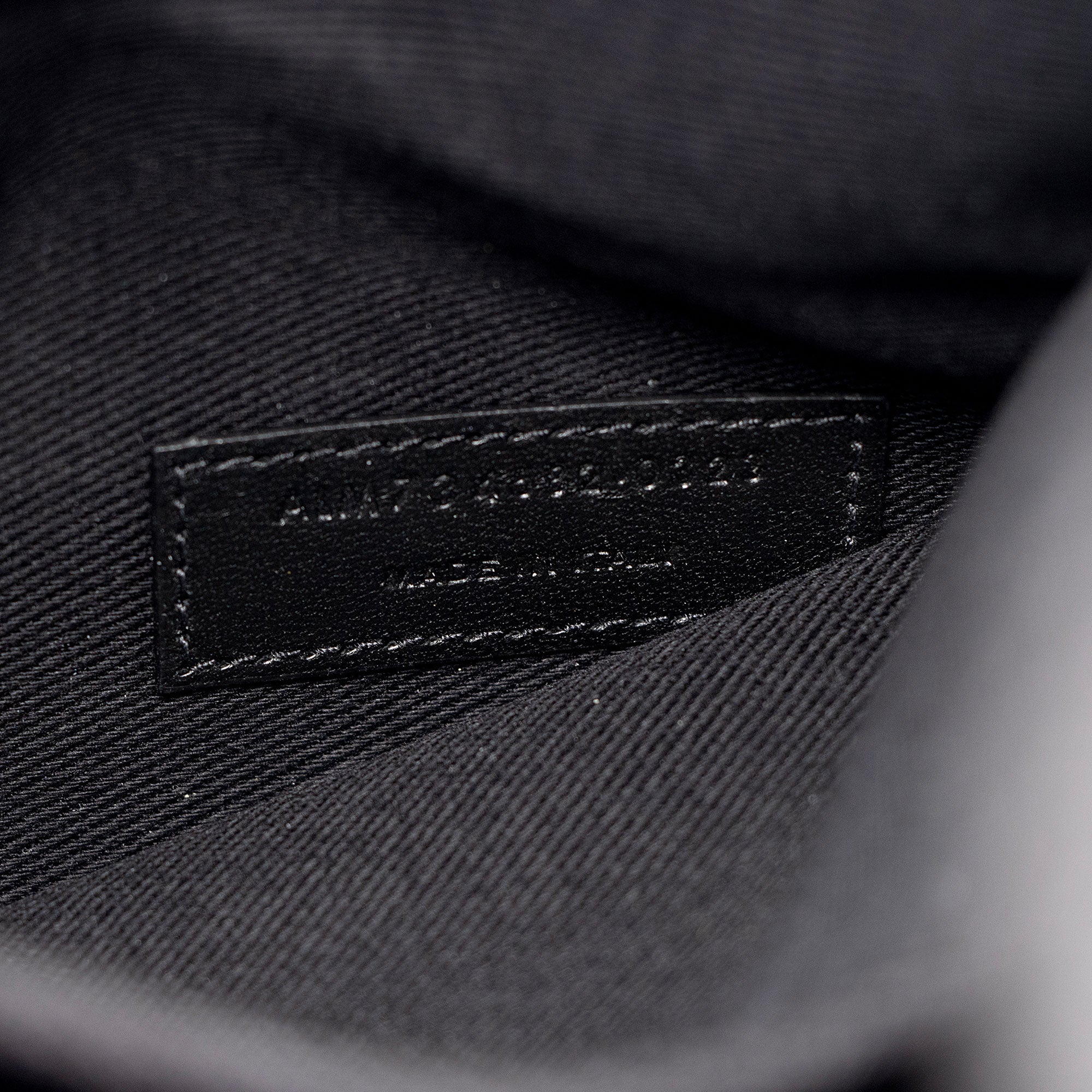 Saint Laurent Canvas Embroidered Rive Gauche Drawstring Sling Bag