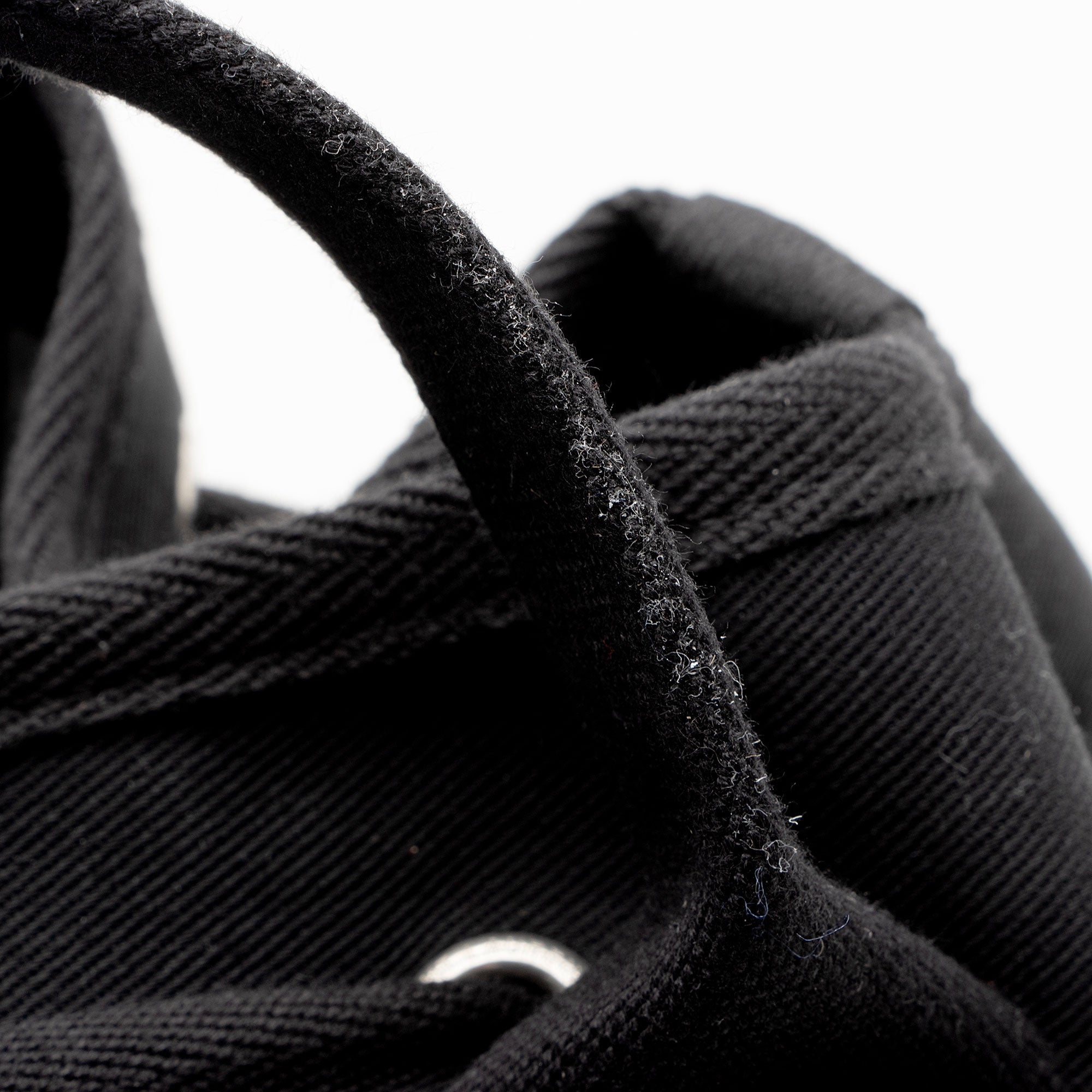 Saint Laurent Canvas Embroidered Rive Gauche Drawstring Sling Bag