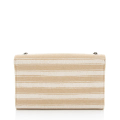 Saint Laurent Canvas Printed Monogram Kate Shoulder Bag
