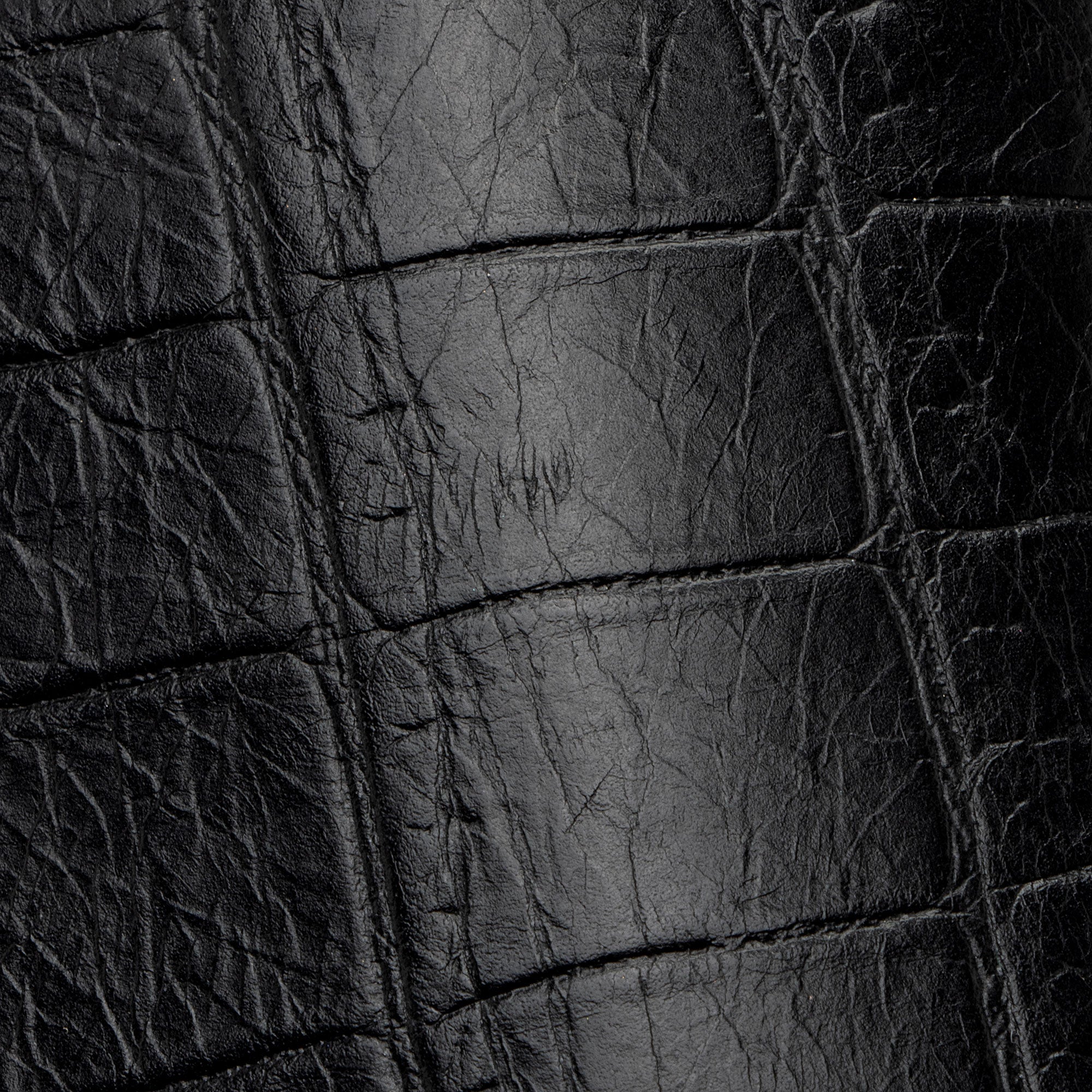Saint Laurent Croc Embossed Calfskin Monogram College Medium Shoulder Bag